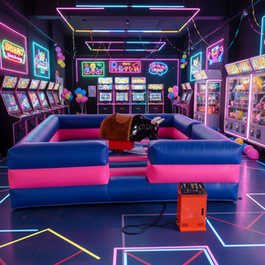 Máquina de Toros Inflable para Exteriores, Juego de Montar a Caballo con Cojín Cuadrado, Máquina de Toros Competitiva - Product Image 2