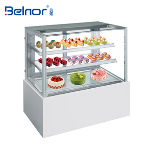 Nhà máy cung cấp thép không gỉ <span class=keywords><strong>2</strong></span> 3 lớp bánh <span class=keywords><strong>Showcase</strong></span> tủ lạnh món tráng miệng cửa hàng 90L 305L bánh hiển thị truy cập máy làm lạnh - Product Image 6