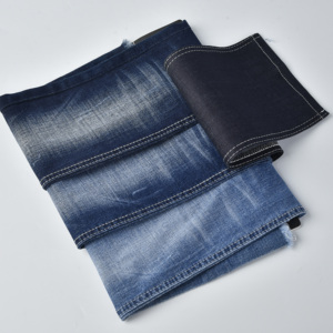 Production en usine 9 oz cross hatch <span class=keywords><strong>coton</strong></span> <span class=keywords><strong>élasthanne</strong></span> denim <span class=keywords><strong>tissu</strong></span> pour jeans - Product Image 3