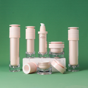 Bravo Packaging – Ensemble complet de flacons et pots cosmétiques minimalistes sans air en PETG de qualité alimentaire (120 ml, 100 ml, 50 ml, 30 ml, 50 g, 30 g) – OEM ODM - Product Image 1