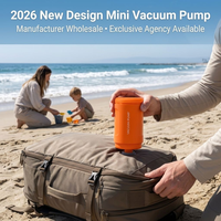 Mini Pompe d'Extraction d'Air Sans Fil Durable Écologique Modèle Amélioré 2026 Batterie 1200mAh Aspiration 5000Pa 25W