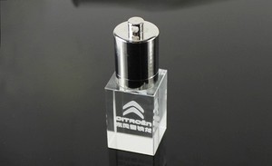 2.0 3.0 <strong>Memory</strong> USB <strong>Stick</strong> 128GB Metal Key Ring Transparency LED Pendrive <strong>Crystal</strong> Light up USB Flash Drive - Product Image 3
