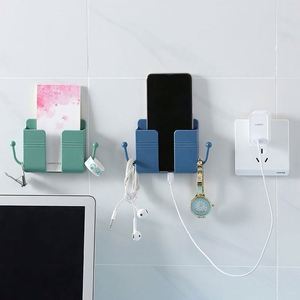Wall Mounted Organizer Storage Box Remote Control Organizer Air Conditioner Storage Case Mobile Phone <b>Plug</b> Holder Container Home - Product Image 3