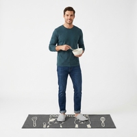 Modern Non Slip Rubber Backing Machine Made Hallway Runner Rug Washable Eco-Friendly Waterproof Polypropylene Jacquard Floor Mat