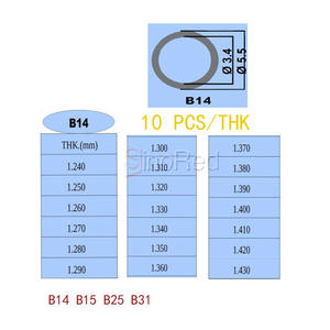 <span class=keywords><strong>Berserk</strong></span> Ajuste Shim B14 B15 B25 B31 Juego completo de ajuste Shim para BOSCH 110 Series 600 PCS - Product Image 5