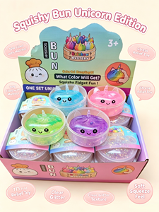 ตุ๊กตาซาลาเปาไส้<span class=keywords><strong>ม</strong></span>อลโทสแบบจำลอง กล่องสุ่<span class=keywords><strong>ม</strong></span> ของเล่นบีบ TPR ยืดหยุ่น บีบแล้วคืนรูปช้า บรรเทาความเครียด - Product Image 1