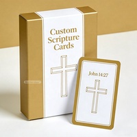 Cartes bibliques inspirantes portables écologiques, cartes de pleine conscience quotidiennes personnalisées pour les chrétiens