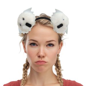 Party Headgear Furry Ears Headdress Halloween <b>Pumpkin</b> Headband Soft Bat Costume Accessory Headpieces - Product Image 4