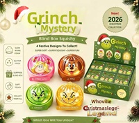 Grinch Weihnachtsthema Grünes Monster Thermoplastisches Gummi-Quetschspielzeug Stressabbau Kreatives Realistisches Jugend-Atemschutzmittel zur Entspannung