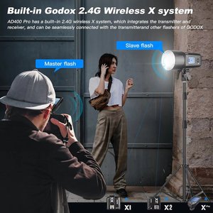 Ad400pro 400ws Gn72 Ttl 1/8000s Hss 2.4G Built-in <b>Wireless</b> X System Witstro All-in-one <b>Outdoor</b> Flash for <b>Camera</b> Photography No - Product Image 5