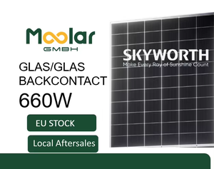 Panneaux solaires bifaciaux de qualité supérieure à prix d'usine SKYWORTH QM192 AFCD-660-72-3 660W – Matériaux bruts solaires CN GUA - Product Image 2