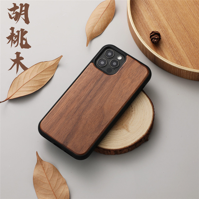 The New Listing for Huawei Custom Wood Cherry Bulk Blank Bamboo Wooden Accessory Cell Phone Case for iphone 13 12 11 X 8 7 6