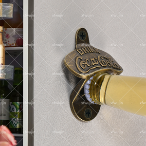 Abridor de Botellas de Pared de Aleación de Zinc con Texto Personalizado XIAOFEI para Amantes de la Cerveza y las Bebidas - Product Image 6