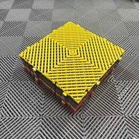 Easy Click 40x40 Modular Interlocking Indoor Car Garage Bodenfliesen Starre PVC-Vinyl böden Anti-Rutsch-Oberflächen struktur