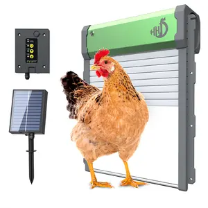 Wonegg tự động gà Coop cửa năng lượng mặt trời Powered với bộ đếm thời gian cho gà Coop