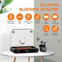 Pemutar CD Mini Portabel Hi-fi MP3 Minimalis Discman China untuk Anak-anak, Dilengkapi USB untuk Rumah dan Mobil