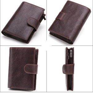 Nuova Borsa Portadocumenti in Vera Pelle per Uomo, Portafoglio Multifunzionale in Pelle Bovina di Prima Qualità con Chiusura a Cerniera, Grande Capacità - Product Image 2