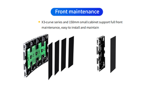 หน้าจอแสดงผล LED แบบโค้งในอาคาร P1.87 X3-Curve Series 150*168 ความละเอียดสูง - Product Image 5