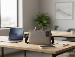 Borsa a tracolla per laptop in materiale Oxford con chiusura protettiva con maniglia per uso quotidiano - Product Image 2