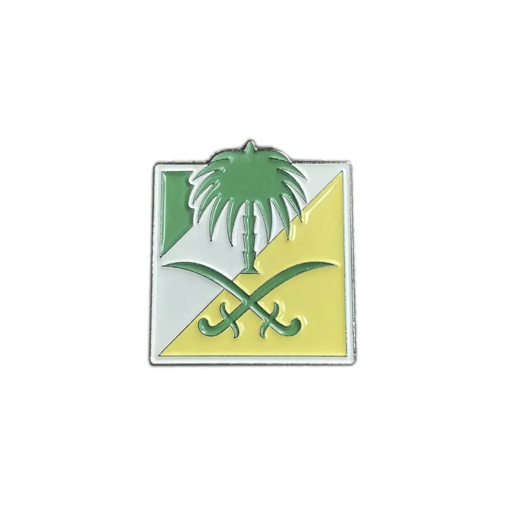 Kerajaan Arab Saudi stok tersedia Stamping besi Arab Saudi Vision 2030 pin Magnet