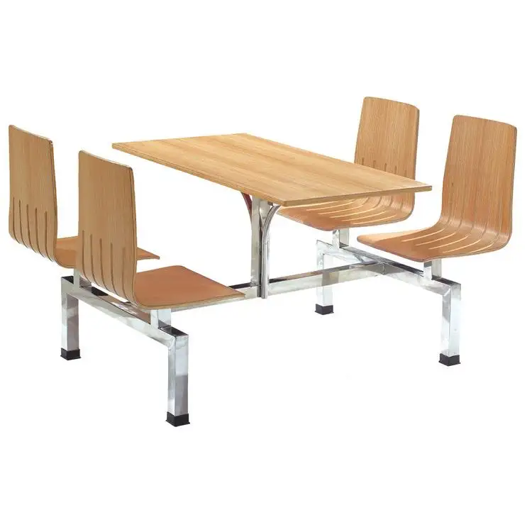 Asiento y respaldo de madera de mesa de Bar se fabricación China de madera curvada sillón reclinable restaurante venta al por mayor para la venta de comida rápida sillas