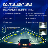 NOUVEAU Mini projecteur LED H4 80W A80 avec driver intelligent, phare LED haute puissance H4, universel pour voiture et moto