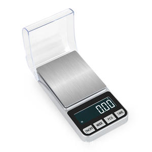 เครื่องชั่งเครื่องประดับพร้อมฝาปิด 500 กรัม ความแม่นยำ 0.01 กรัม เครื่องชั่งพกพาสแตนเลสแบบพกพาสำหรับใช้ในบ้าน - Product Image 3