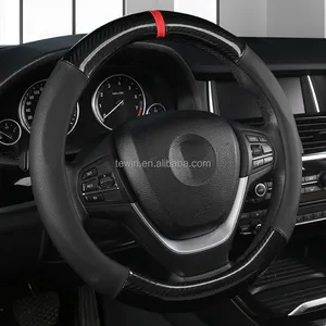 New Car Steering Wheel Cover Suede fiber leather 14 inch 38cm with hole wheel cover