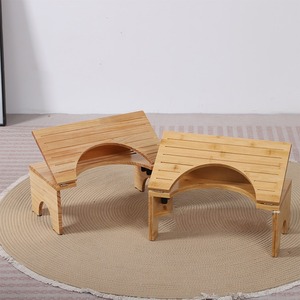 <b>Bamboo</b> Wood Toilet <b>Stool</b> 21.5x39.5x16.5cm Folding Child Booster Elderly Squatting Seat Bathroom Footstool - Product Image 1