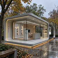 Capsule hôtelière préfabriquée de luxe avec salle de bain - Unité modulaire de glamping à installation rapide pour hébergement extérieur