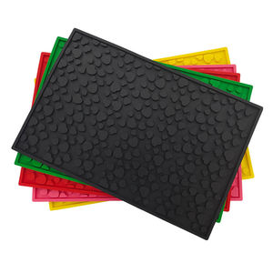 Tapis de drainage de cuisine antidérapant en silicone, texture cœur, imperméable, isolant thermique, pour comptoir de bar et usage domestique quotidien - Product Image 2