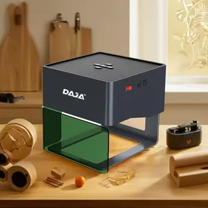 नई मिनी DAJA DJ6 80*80mm लेजर एनग्रेवर कटर लेजर एनग्रेविंग मशीन लकड़ी प्लास्टिक बांस चमड़े के लिए लेजर प्रिंटर मशीनें