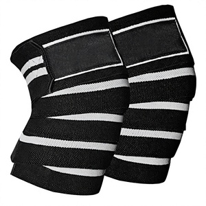 Gym Weightlifting Power Lifting Men's Heavy Duty <b>Knee</b> <b>Wraps</b> Natural Rubber PVC Breathable Compression Advanced Protection - Product Image 3