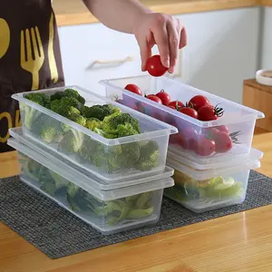 Ownswing ภาชนะพลาสติกเก็บอาหารกล่องเก็บของในตู้เย็นพร้อมฝาไม่มี BPA