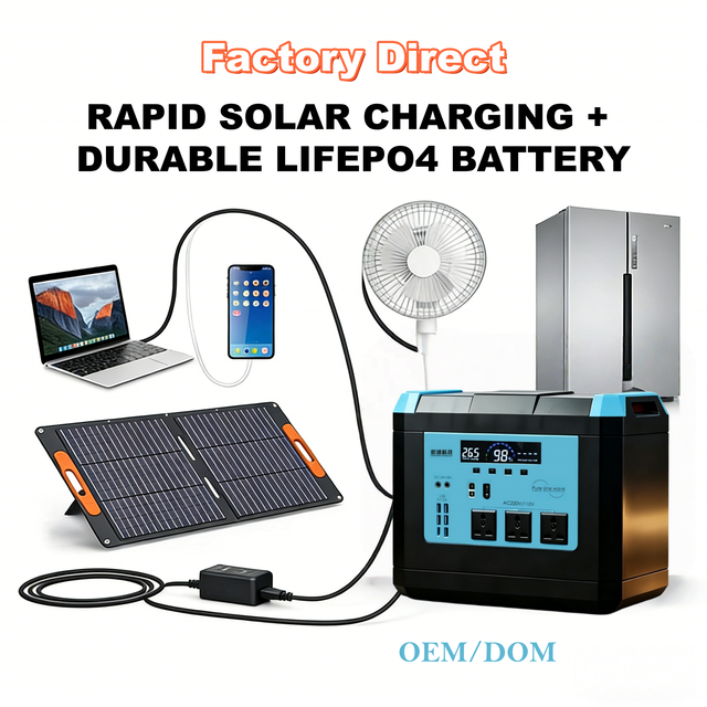 Portable Emergency Power Bank Portable Power Station 500W with Multi-Functional Outputs for Camping and Work