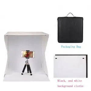 Esport Fabrikant Groothandel Draagbare Mini Foto Usb Led Light Soft Box Tent Vouwen Fotostudio 40Cm Voor Camera