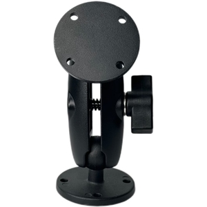 Universal Double Ball Mount with Two Round Plates and Medium Arm for Drill-Down Mounting for <b>Tablet</b> PC Stands - Product Image 2