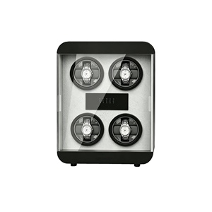 BLUETIDE - Caja Giratoria para Relojes de Aleación de Aluminio Cuadrada Premium con 4 Ranuras, Antimagnética, Automática, Ecológica - Product Image 4