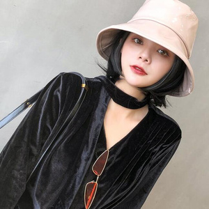 Sombrero de Pescador de Cuero PU de Ala Ancha <span class=keywords><strong>para</strong></span> <span class=keywords><strong>Mujer</strong></span>, Impermeable, Sombrero <span class=keywords><strong>para</strong></span> <span class=keywords><strong>Lluvia</strong></span>, Venta al Por Mayor - Product Image 5