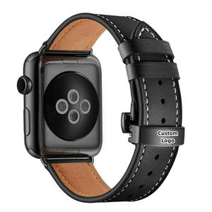 สายนาฬิกาหนังแท้หรูหราสำหรับ Apple Watch Series Charm สายหนัง - Product Image 4