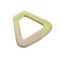 Anneau en D forgé triangulaire en acier de 2 pouces, 5000kg, avec sangle à cliquet en métal zingué, boîte personnalisable emballée