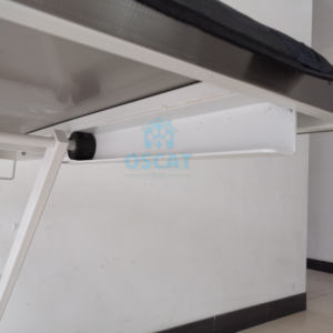 OSCAT veteriner ekipmanları klinik yükseklik ayarlanabilir sedye özellikleri 304 paslanmaz çelik yüzey ve Premium tıbbi tekerlekler - Product Image 5