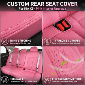 Housses de siège auto universelles TOPFIT en cuir Nappa respirant, ensemble complet pour la plupart des véhicules, anti-rayures, durables, fournisseur - Product Image 6