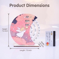 Nouveau design, vente en gros, calendrier perpétuel 3D, calendrier de bureau, calendrier en papier découpé au laser