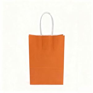 Bolsas de Regalo de Papel Kraft Coloridas Reutilizables con Logotipo Personalizado KM para Regalos - Product Image 3