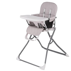 Silla Alta para Bebé Plegable y Portátil de Metal de Alta Calidad, Diseño Moderno, Segura y Ecológica, para Uso en el Dormitorio - Product Image 1