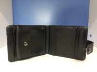 Nouvelle Tendance Portefeuille Court Unisexe en Cuir PU Anti-RFID, Étui Minimaliste Fin avec Broderie et Fermeture, Doublure en Polyester