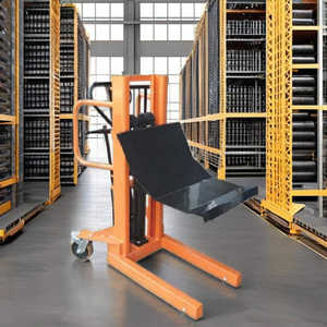 Apilador Manual de Tambores Hidráulico, Elevador de Tambores, Montacargas para Manipulación de Barriles, Equipo de Elevación de Materiales - Product Image 3