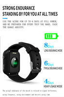 Montre connectée pour personnes âgées GK8, positionnement GPS, étanche 10 m, surveillance de la santé 24h/24 et 7j/7, appel SOS, alarme de chute, longue durée de vie de la batterie, montre connectée pour la famille