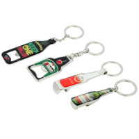 Mini poche portable personnalisée outils de barre en métal porte-clés en aluminium porte-clés avec ouvre-bouteille pour ouvrir les bouteilles de bière